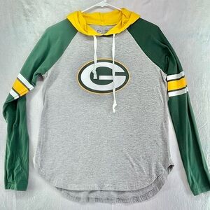 NFL Team Apparel Green Bay Packers-Womens-Hoodie Size Med